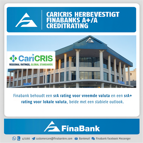 Finabank Behoudt Een Sra Rating Voor Vreemde Valuta En Een Sra Rating Voor Lokale Valuta Beide Met Een Stabiele Outlook